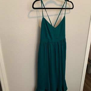 JCREW spaghetti strap drapey dress